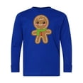 thumbnail image 1 of Inktastic Gingerbread Christmas Long Sleeve Youth T-Shirt, 1 of 5