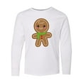thumbnail image 1 of Inktastic Gingerbread Christmas Long Sleeve Youth T-Shirt, 1 of 5
