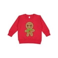 thumbnail image 1 of Inktastic Gingerbread Christmas Toddler Sweatshirt, 1 of 4