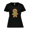 thumbnail image 1 of Inktastic Gingerbread Christmas Women's Plus Size T-Shirt, 1 of 5