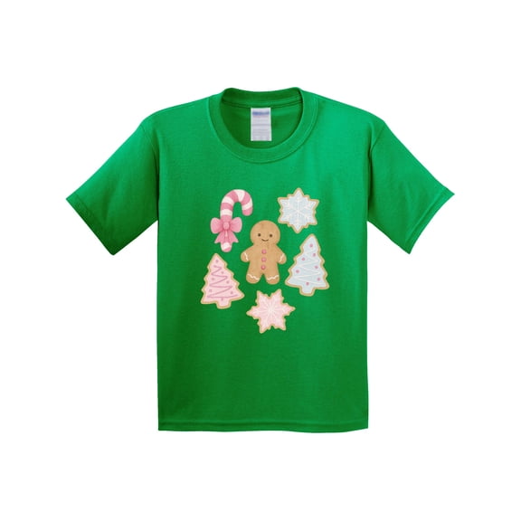 Inktastic Gingerbread Cookies and Christmas Candy Youth T-Shirt