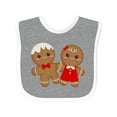 thumbnail image 1 of Inktastic Gingerbread Couple Boys or Girls Baby Bib, 1 of 4