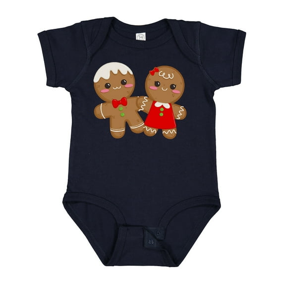 Inktastic Gingerbread Couple Boys or Girls Baby Bodysuit