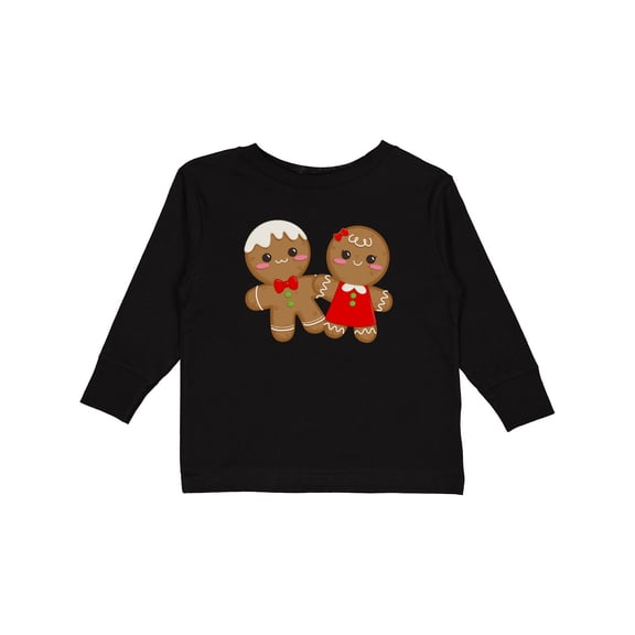 Inktastic Gingerbread Couple Boys or Girls Long Sleeve Toddler T-Shirt