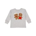 thumbnail image 1 of Inktastic Gingerbread Couple Boys or Girls Long Sleeve Toddler T-Shirt, 1 of 5