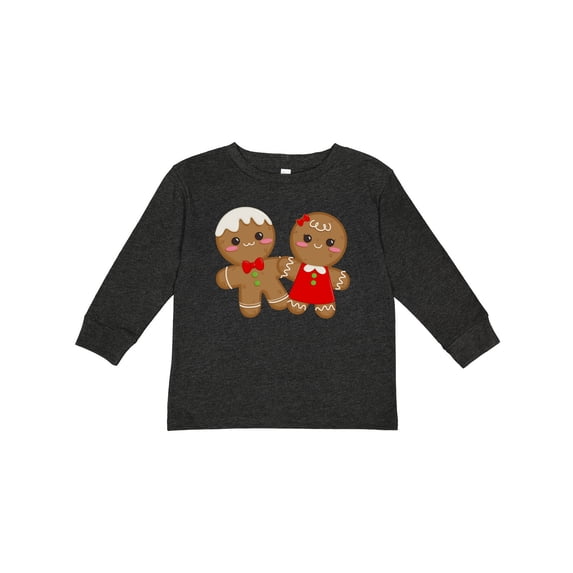 Inktastic Gingerbread Couple Boys or Girls Long Sleeve Toddler T-Shirt