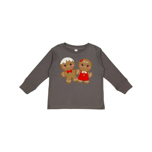 Inktastic Gingerbread Couple Boys or Girls Long Sleeve Toddler T-Shirt