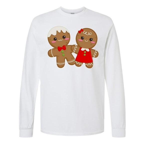 Inktastic Gingerbread Couple Long Sleeve T-Shirt