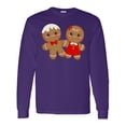 thumbnail image 1 of Inktastic Gingerbread Couple Long Sleeve T-Shirt, 1 of 5