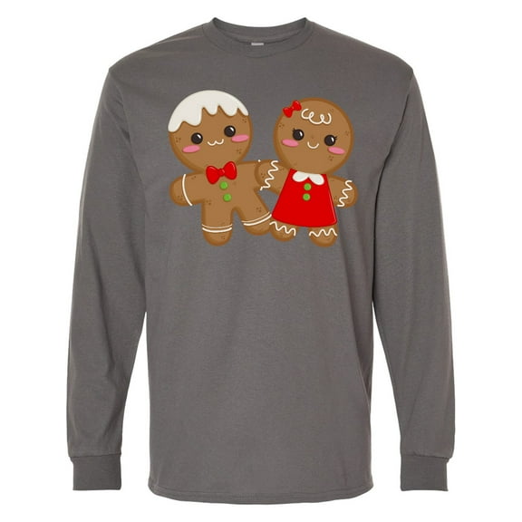 Inktastic Gingerbread Couple Long Sleeve T-Shirt
