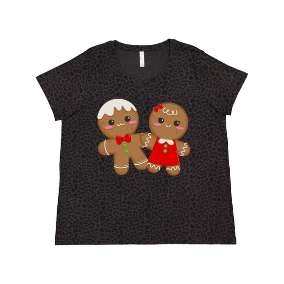 Inktastic Gingerbread Couple Women's Plus Size T-Shirt