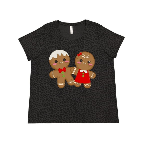 Inktastic Gingerbread Couple Women's Plus Size T-Shirt