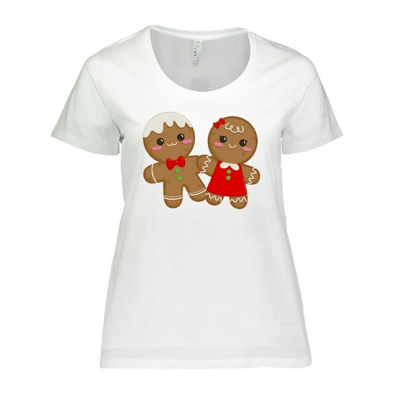 Inktastic Gingerbread Couple Women's Plus Size T-Shirt