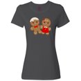 thumbnail image 1 of Inktastic Gingerbread Couple Women's T-Shirt, 1 of 4