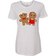 Inktastic Gingerbread Couple Womens T-Shirt