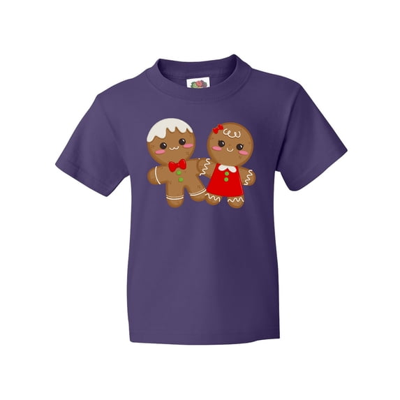Inktastic Gingerbread Couple Youth T-Shirt