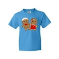 thumbnail image 1 of Inktastic Gingerbread Couple Youth T-Shirt, 1 of 5