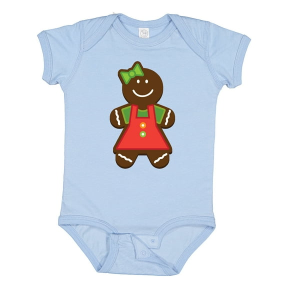 Inktastic Gingerbread Girl Christmas Boys or Girls Baby Bodysuit
