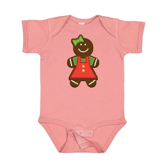 Inktastic Gingerbread Girl Christmas Boys or Girls Baby Bodysuit