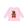 thumbnail image 1 of Inktastic Gingerbread Girl Christmas Boys or Girls Long Sleeve Toddler T-Shirt, 1 of 5