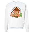 thumbnail image 1 of Inktastic Gingerbread House Christmas Adult Sweatshirt, 1 of 4
