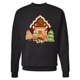 thumbnail image 1 of Inktastic Gingerbread House Christmas Adult Sweatshirt, 1 of 4