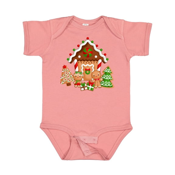 Inktastic Gingerbread House Christmas Boys or Girls Baby Bodysuit