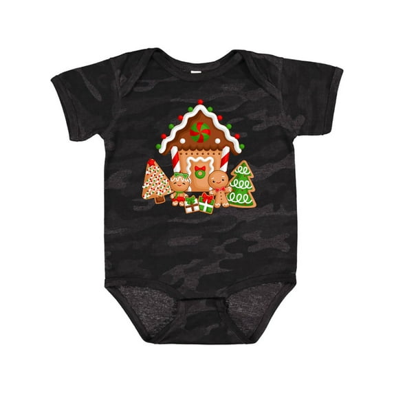 Inktastic Gingerbread House Christmas Boys or Girls Baby Bodysuit