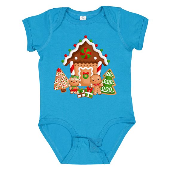 Inktastic Gingerbread House Christmas Boys or Girls Baby Bodysuit