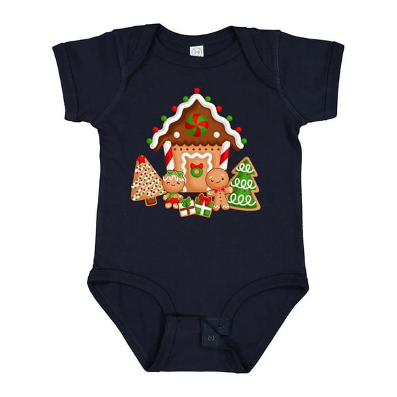 Inktastic Gingerbread House Christmas Boys or Girls Baby Bodysuit