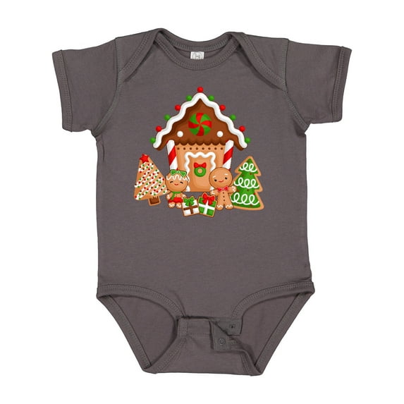 Inktastic Gingerbread House Christmas Boys or Girls Baby Bodysuit