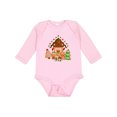 thumbnail image 1 of Inktastic Gingerbread House Christmas Boys or Girls Long Sleeve Baby Bodysuit, 1 of 5