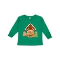 thumbnail image 1 of Inktastic Gingerbread House Christmas Boys or Girls Long Sleeve Toddler T-Shirt, 1 of 5