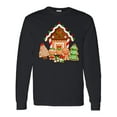 thumbnail image 1 of Inktastic Gingerbread House Christmas Long Sleeve T-Shirt, 1 of 5