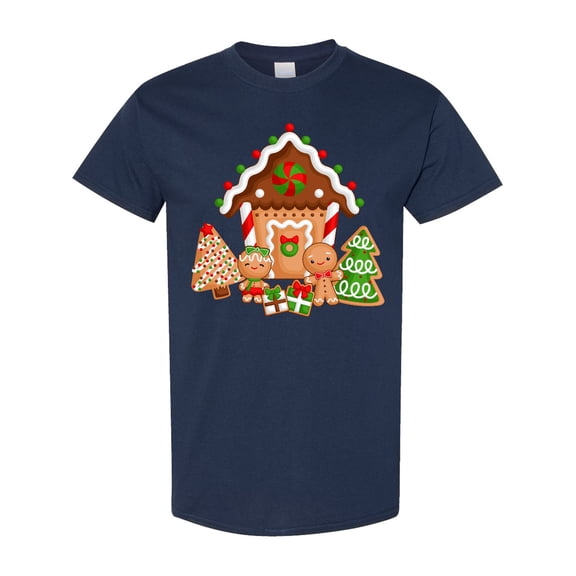 Inktastic Gingerbread House Christmas T-Shirt