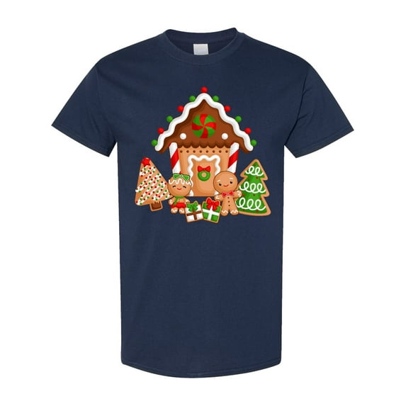 Inktastic Gingerbread House Christmas T-Shirt