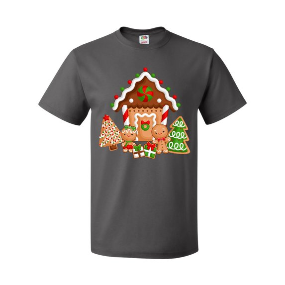 Inktastic Gingerbread House Christmas T-Shirt