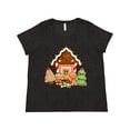 thumbnail image 1 of Inktastic Gingerbread House Christmas Women's Plus Size T-Shirt, 1 of 5