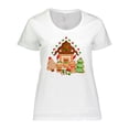 thumbnail image 1 of Inktastic Gingerbread House Christmas Women's Plus Size T-Shirt, 1 of 5
