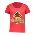 thumbnail image 1 of Inktastic Gingerbread House Christmas Women's Plus Size T-Shirt, 1 of 5