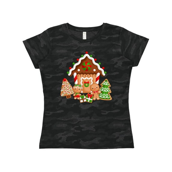 Inktastic Gingerbread House Christmas Women's T-Shirt
