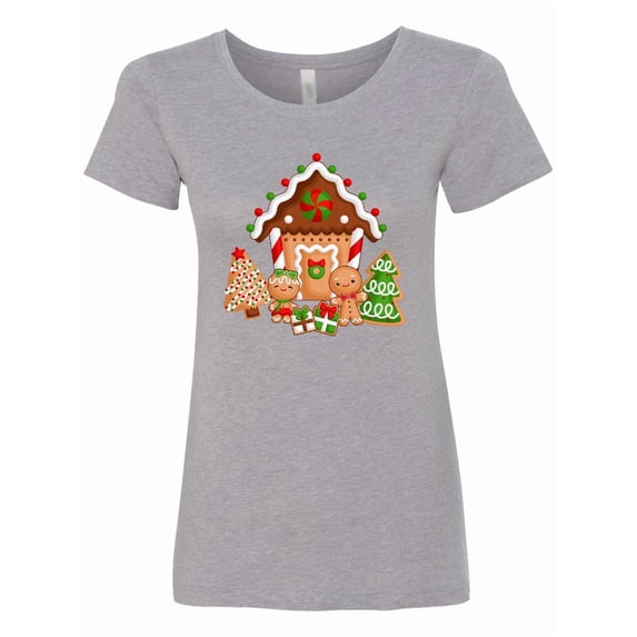 Inktastic Gingerbread House Christmas Women's T-Shirt