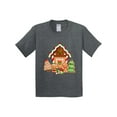 thumbnail image 1 of Inktastic Gingerbread House Christmas Youth T-Shirt, 1 of 5