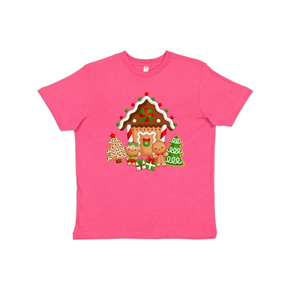 Inktastic Gingerbread House Christmas Youth T-Shirt