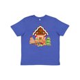 thumbnail image 1 of Inktastic Gingerbread House Christmas Youth T-Shirt, 1 of 5