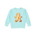 thumbnail image 1 of Inktastic Gingerbread Man Cookie Toddler Sweatshirt, 1 of 4