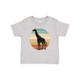 thumbnail image 1 of Inktastic Giraffe African Animal Retro Sunset Boys or Girls Baby T-Shirt, 1 of 5