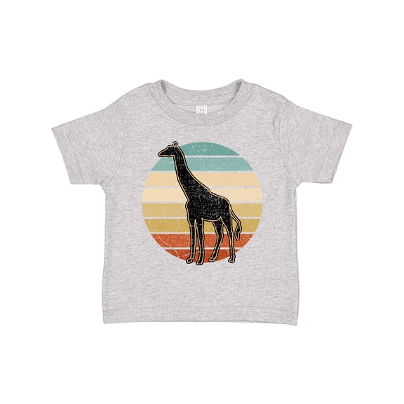Inktastic Giraffe African Animal Retro Sunset Boys or Girls Toddler T-Shirt