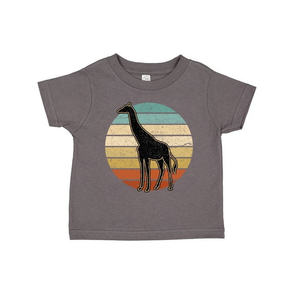 Inktastic Giraffe African Animal Retro Sunset Boys or Girls Toddler T-Shirt