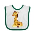 thumbnail image 1 of Inktastic Giraffe Boys or Girls Baby Bib, 1 of 4